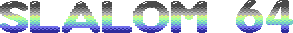 Slalom 64 — retro C64-style arcade skiing game for iPhone and Android
